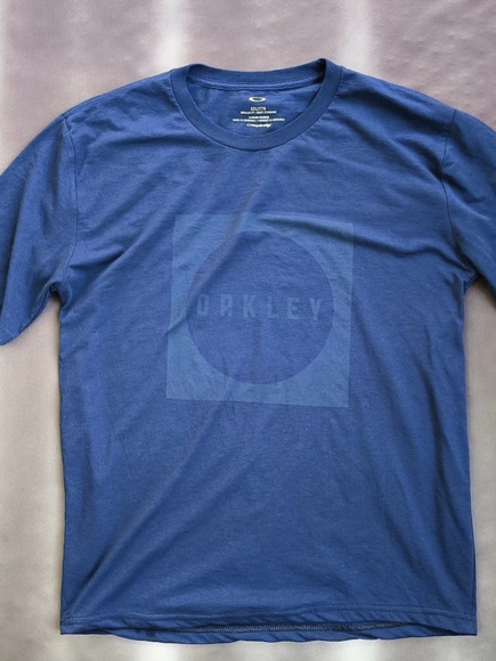 Oakley Men's Blue Logo Tee L